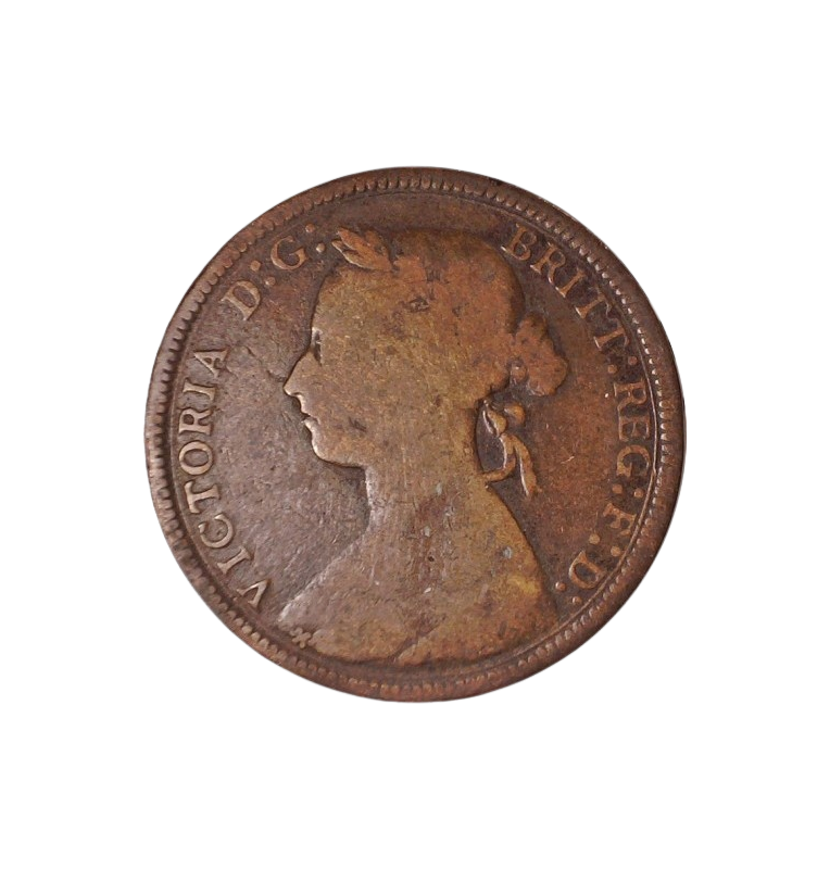 Gran Bretaña 1/2 Penny 1893 KM 754. NO UNC